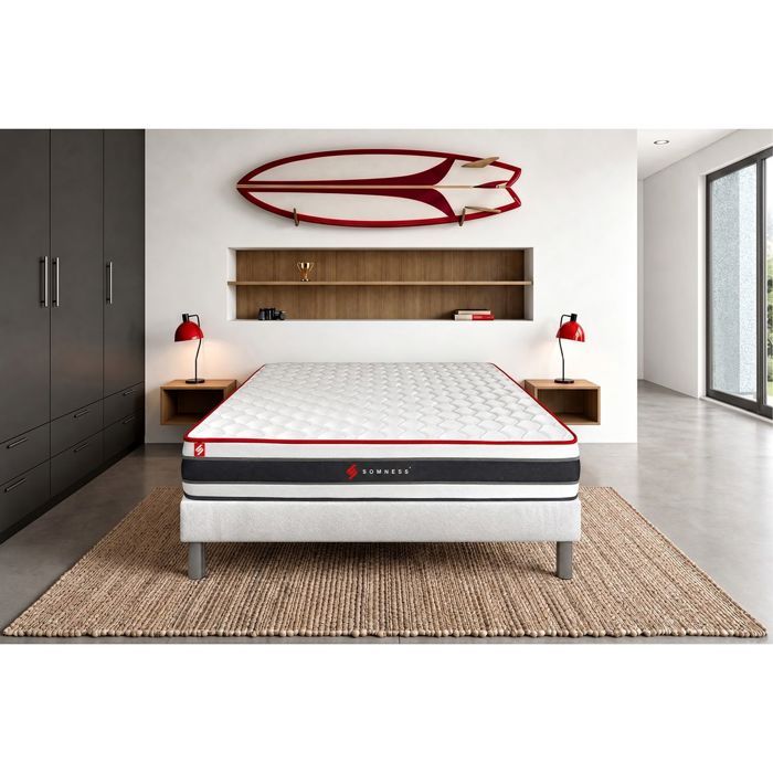 Matelas ENERGY ressorts ensachés et mémoire de forme 180x200