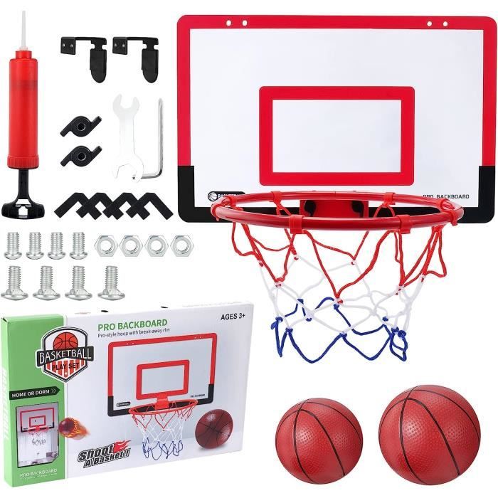 Panier De Basket Miniature Avec Scoreur Électronique - Pour Chambre Ou Bureau - 3 Balles Incluses - Enfants/Adultes