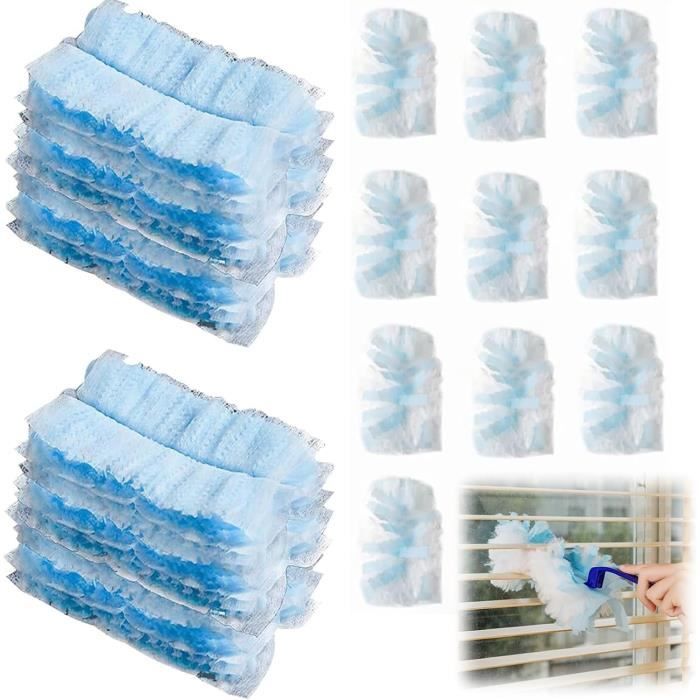 20 Recharges Plumeau Microfibre - Compatibles Swiffer - Anti-Poussière - Non Parfumées