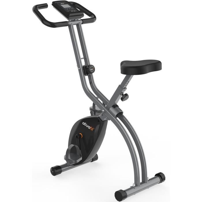 ATIVAFIT Velo d Appartement Pliable Velo d Entrainement avec Ecran ACL a Capteur de Pouls Manuel Sieges et Poignees Confortable5 Cdiscount Sport