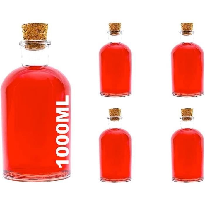 32 Bouteilles En Verre Vides De 200ml Avec Bouchon à Vis - Parfaites Pour Liquides Maison, Huiles, Liqueurs