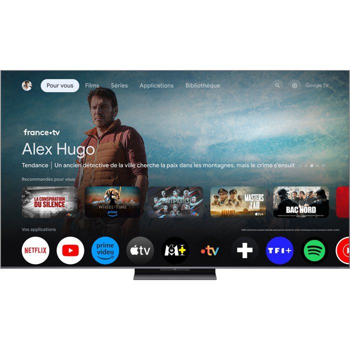 TCL 65C81K TV 65 164 cm QD MiniLED 4K UHD 3840x2160 144 Hz Dolby Vision Google TV 4xHDMI 2.1 WiFi