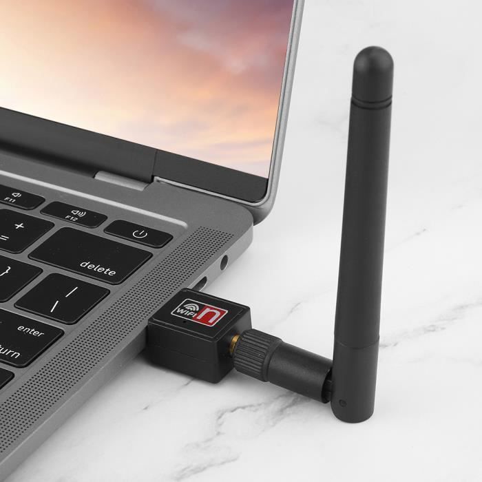 OFFCUP Adaptateur WiFi 6E USB 5400 Mbps AX3008 - Double Antenne 5dBi Rotative - Dongle WiFi Triple Bande 2.4/5/6 GHz Windows 11/10 Plug & Play