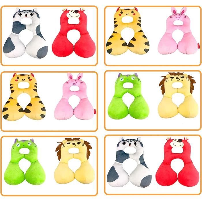 Oreiller Pour Bébé Forme U - Anti Tête Plate - Pour Poussette, Siège Auto Et Lit - Respirant Et Lavable