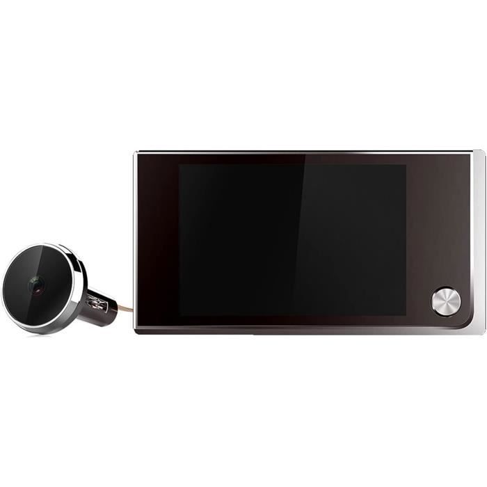 Judas De Porte Électronique Avec Écran LCD 3,5" - Fonction Sonnette Intégrée - Caméra De Surveillance - Neuf