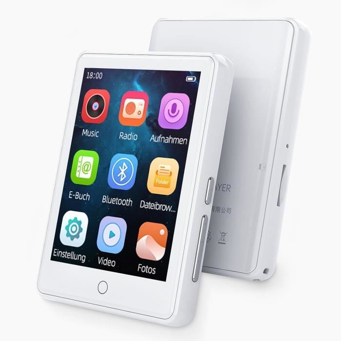 Lecteur MP3/MP4 Bluetooth Fokelyi - Lecteur De Musique Et De Vidéo Sans Perte Plein