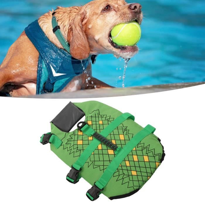 Gilet de sauvetage chien pour animaux de compagnie chat flottant moyen de flottaison securite L Excellent CHG Cdiscount