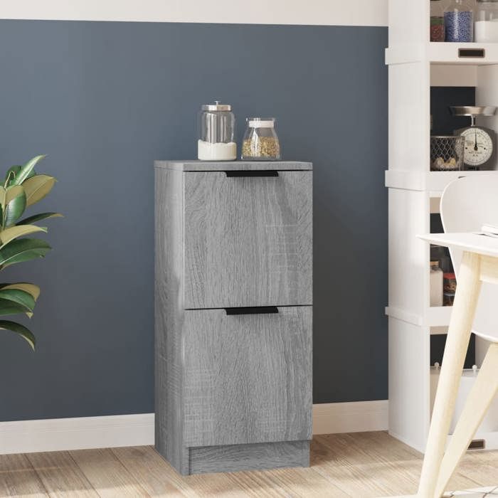 vidaXL Buffet Armoire de Rangement Organisateur de Maison Meuble de Salle de Séjour Salon Intérieur Sonoma Gris 30x30x70 cm 817020