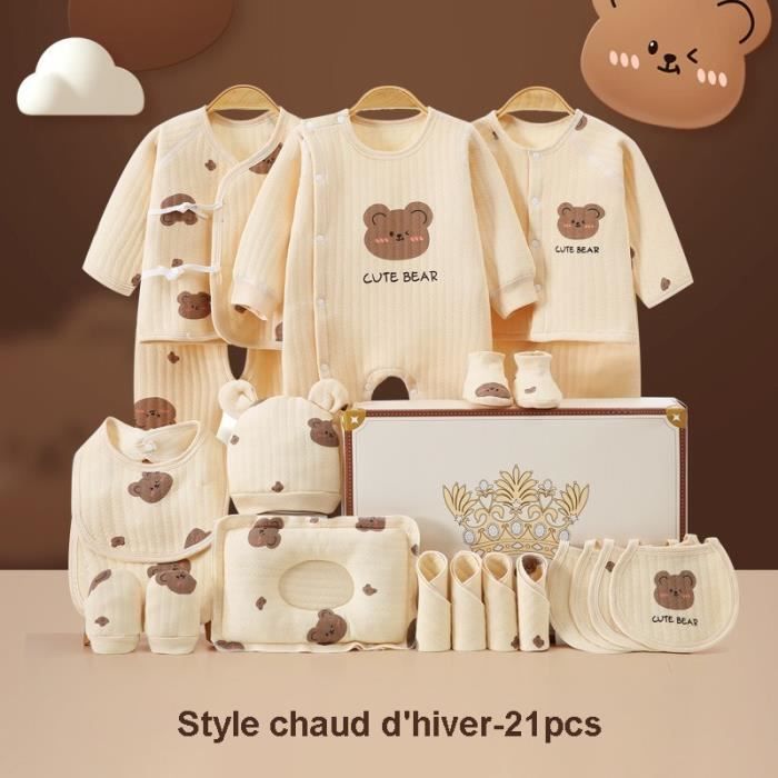Coffret cadeau nouveau ne vetements bebe produit pour bebe 6 12 mois 21pcs 3 Cdiscount Puericulture Eveil bebe