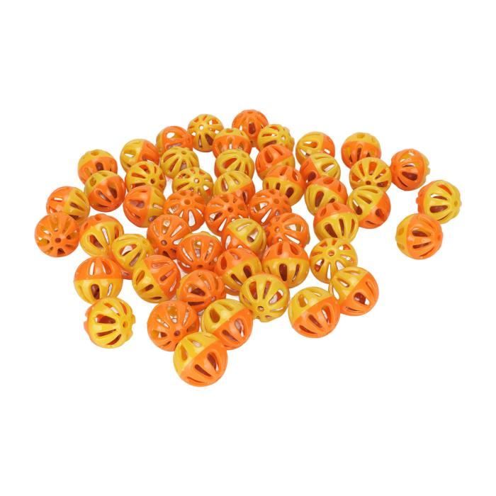 Meilleurs prix pour Vvikizy Lot de 50 Jouets Balles Chat avec Clochette en Plastique pour Chaton Hamster et Chinchilla