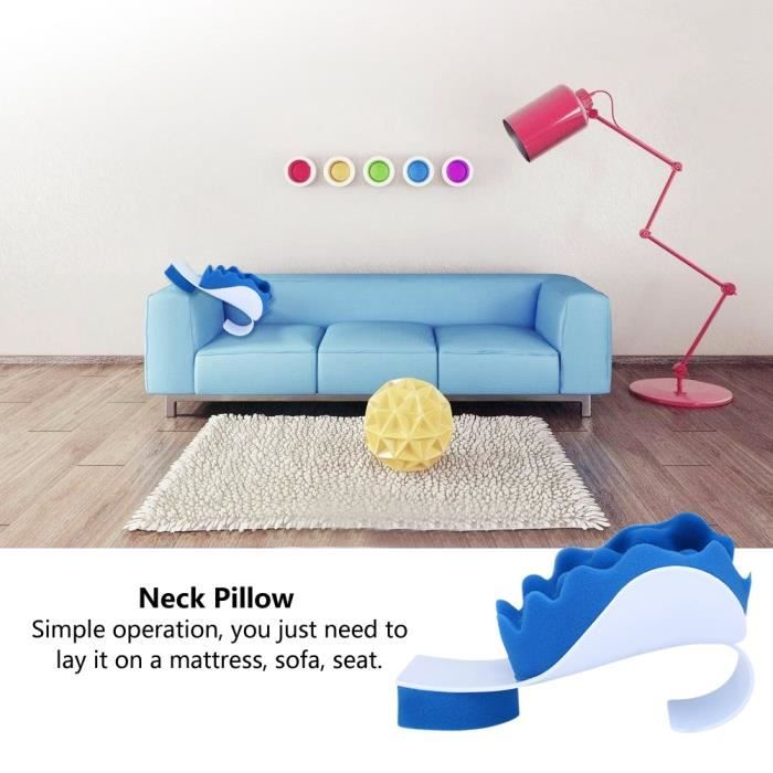 Ausla Micro Mini Oreiller Rouleau Coussin Cou Micro-Perles - Rose, Support Tête Et Poignet