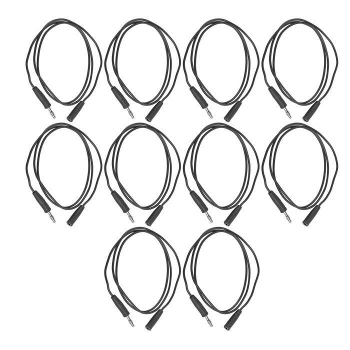 AERZETIX - Lot de 10 bloque-cordons cylindriques à 2 trous | FindTheDeal