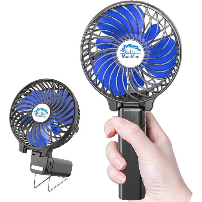 Ventilateur Portable - ZVD - Rechargeable - 3 Vitesses - Pliable - Léger - Zvd