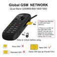 L8star Mini téléphone portable mobile BM70 GSM Bluetooth Dialer Headset Ecouteur Support Carte SIM 0,66 pouces (Noir)-1