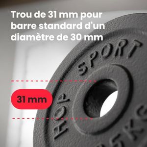 Set De Poids De Fonte Marbo Sport Tri-Grip 60 Kg (2x20kg + 2x10kg