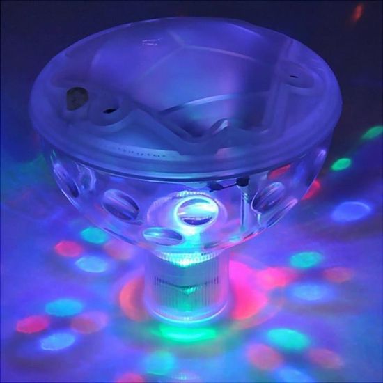 Lampe Solaire Flottante Pour Piscine – Distributeur De Produits Avec Éclairage LED, Réglable Pour Tablettes 1" Ou 3" - 5