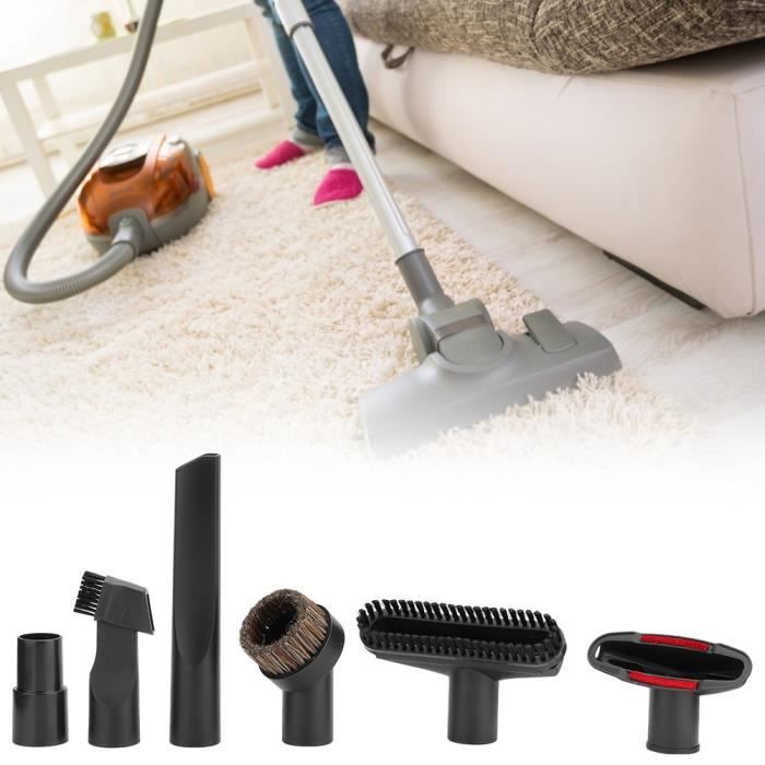 Kit 6 Accessoires Pour Aspirateur - Buses Universelles 32/35 Mm - Brosse, Suceur Plat, Etc.