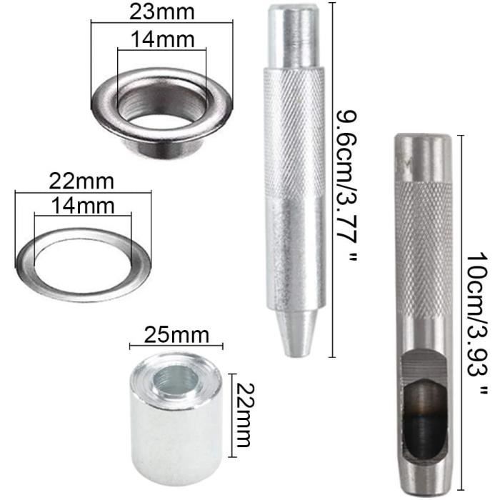 Oeillets Oeillet Trou Poinçon Die Outil Passeur De Oeillets Pour Cuir Artisanat Tissu Rideau Chaussures Diy Projet