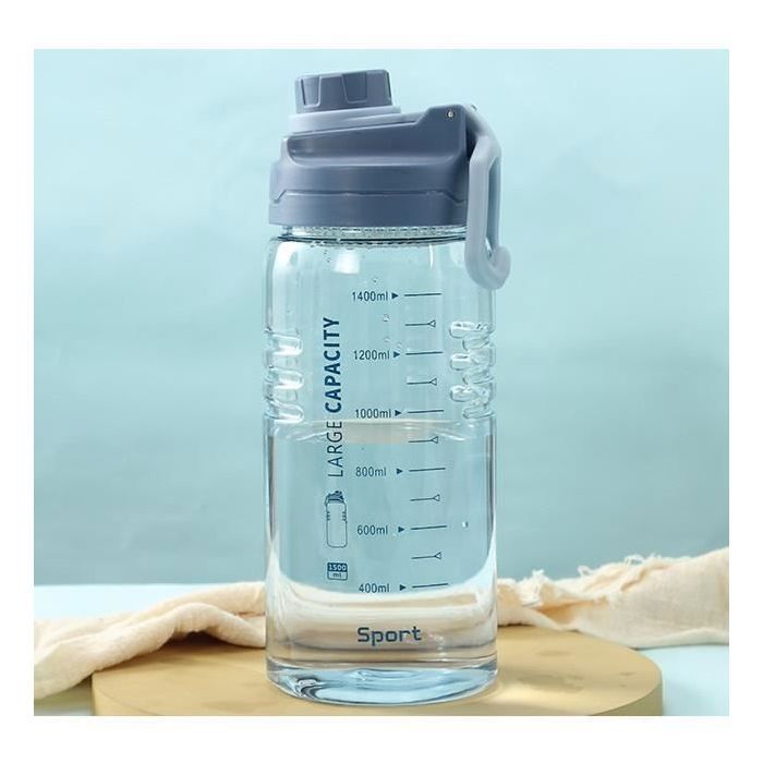 willceal Bouteille d'eau de sport en Tritan sans BPA, 1 L (1020,6 g), bouteille d'eau en plastique anti-fuite pour le sport, le vélo, la randonnée, le yoga, la gym et plus encore