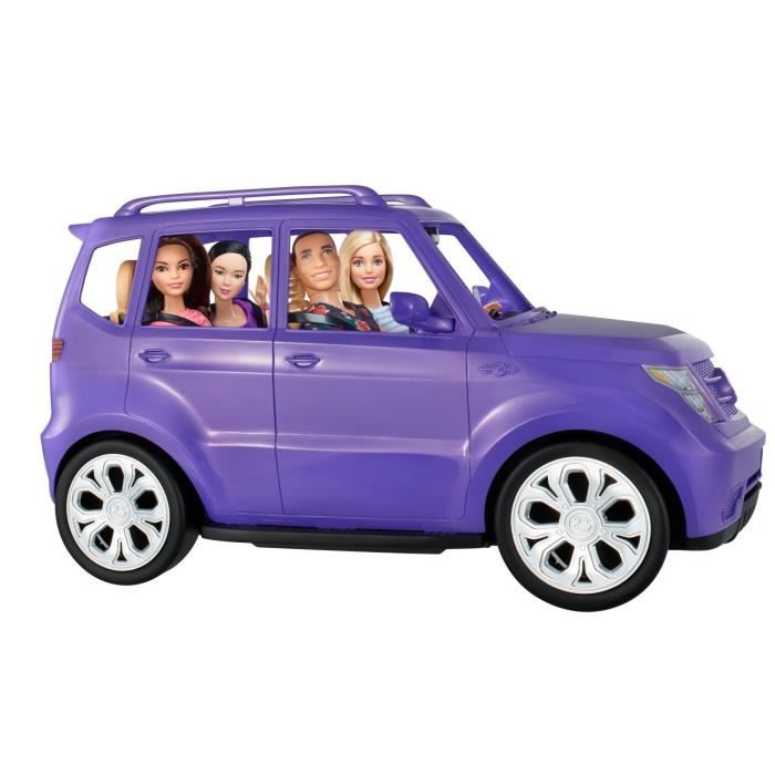 BARBIE VOITURE BUGGY DÉCAPOTABLE, VÉHICULE TOUT-TERRAIN VIOLET, BLEU ET  ROSE, JOUET POUR ENFANT, GMT46 MATTEL