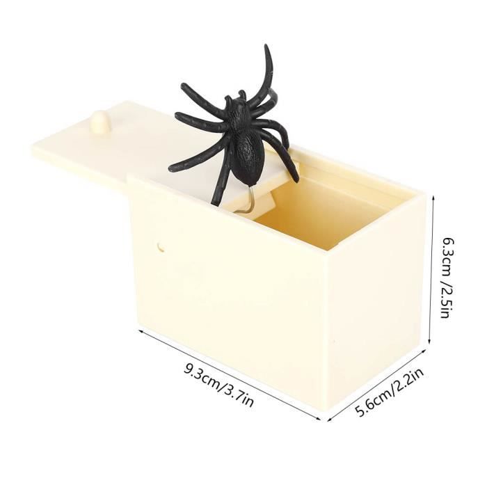 boîte amusante et effrayante farce attrape araignée