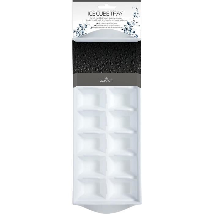 Glaçons Réutilisables BarCraft Multicolores - Lot De 18 Cubes En Plastique Pour Boissons