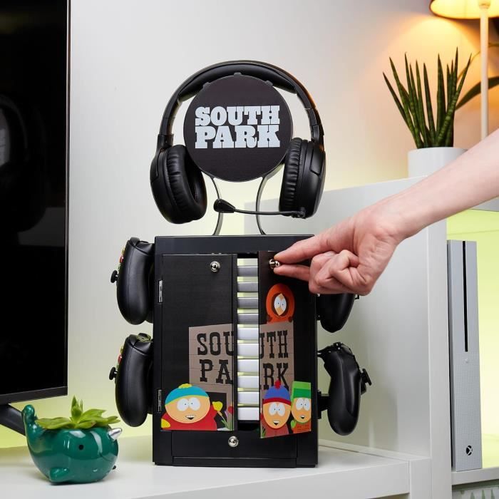 Support De Montage Pour Manette De Jeu Sur Bureau - Design Décoratif, Résine, 8,5x7x13,8 Cm - Pour Rangement Manette Et Casque