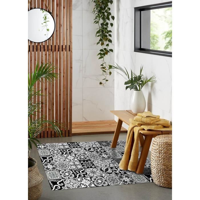 Tapis Vinyle Carreau De Ciment