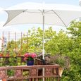 YOSOO Support parasol réglable pour balcon avec fixation clips-2