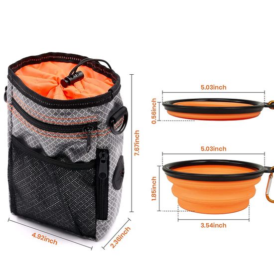 Distributeur De Sac À Caca Pour Chien,Distributeur De Sacs À Déjections Canines Avec Lampe De