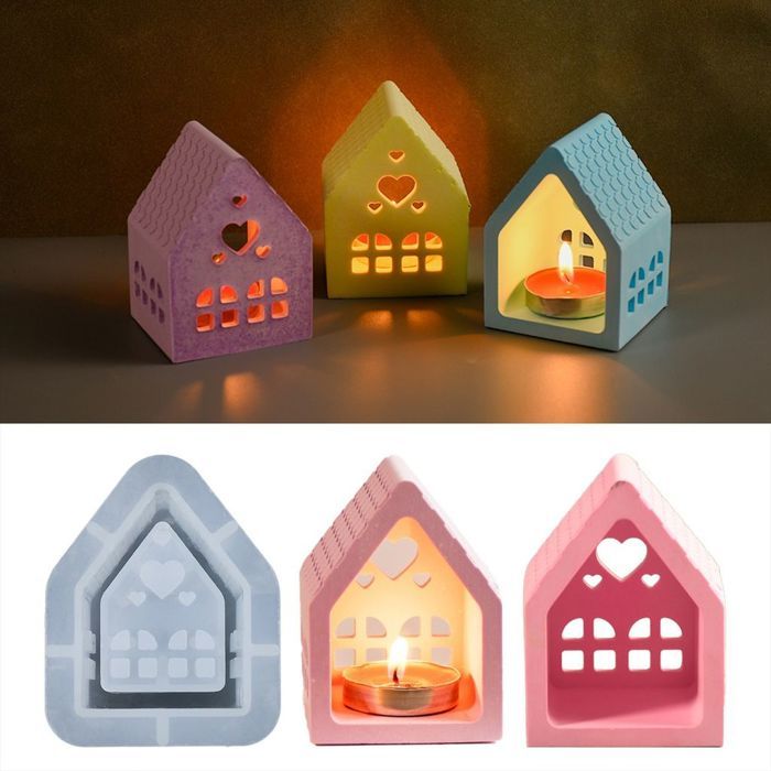 Moule En Silicone 3D Maison : Pour Décorations De Noël DIY - Résine, Cire, Chocolat - Réutilisable Et Flexible