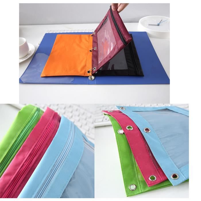 Classeur A4 à 3 Anneaux En D Avec 200 Feuilles Pour Enfants, Fournitures Scolaires, Femmes Et