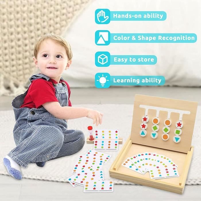 Huiguli Puzzle Bois Enfants, 12 Pièces Puzzlee Jeux Educatif Animaux