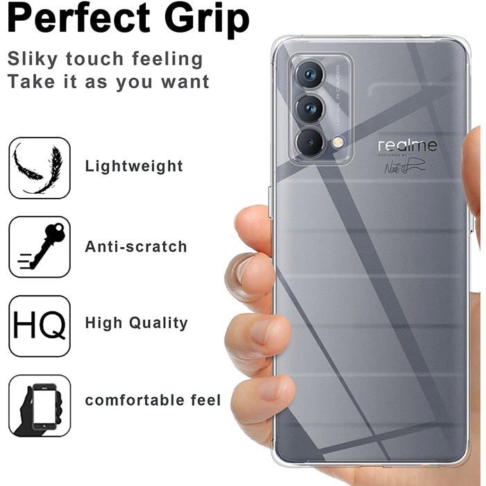 2 Pack] Coque en Silicone Souple Compatible avec Realme GT Master Edition Étui