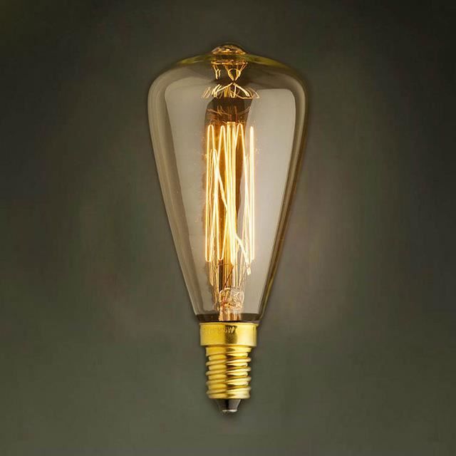 Mini lampe tubulaire vintage LED, ampoule à filament Edison, lumière  blanche chaude, lustre, vis E12, E14, E26, 110V, 220V, T28, T25 - AliExpress