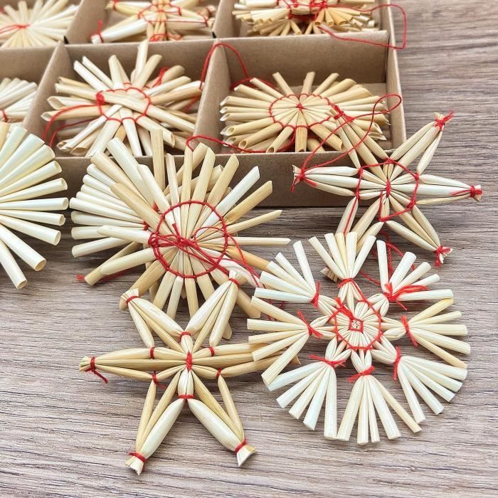 Décoration De Noël En Bois - 24 Ornements Gnomes Avec Corde, 12 Styles, Pour Sapin Et Déco Maison