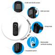 L8star Mini téléphone portable mobile BM70 GSM Bluetooth Dialer Headset Ecouteur Support Carte SIM 0,66 pouces (Noir)-3
