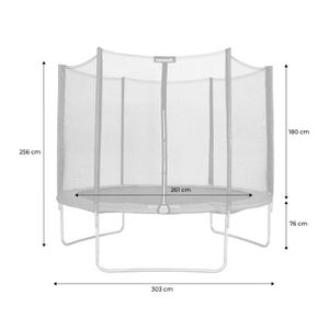 Trampoline De Fitness Trampoline Dint/érieur pour Enfants Trampoline De Jardin Rond Ext/érieur Ensemble Complet avec Filet De S/écurit/é Et Couverture De Bord Gerzely Trampoline De Jardin pour Enfants