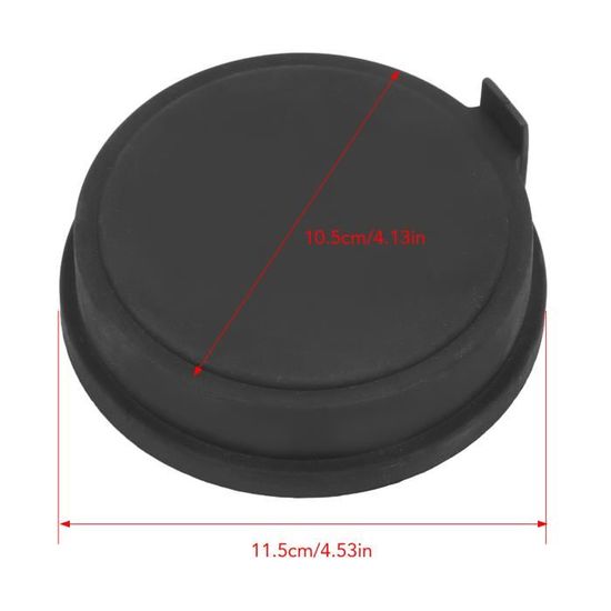 Dioche Couvercle Anti Poussière Phare 80mm Caoutchouc - Joint Capuchon Étanché Pour LED (Noir)