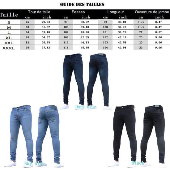Type de deals jean homme