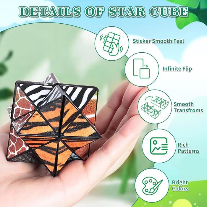 Cube Magique 2 en 1, Cube Infini, Cube de Vitesse, Cubes de Transformation Cubes de Puzzle Cube Magique 2 en 1, Cube Infini, Cube de Vitesse, Cubes de Transformation Cubes de Puzzle