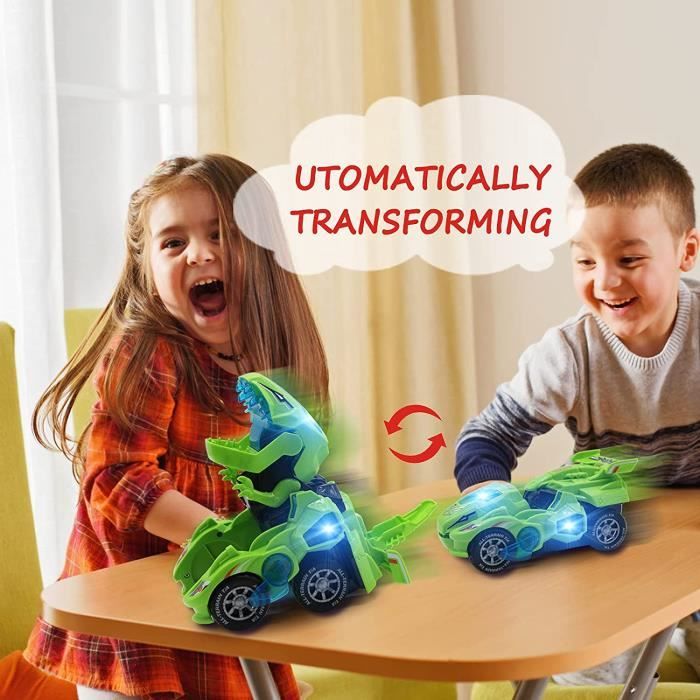 HOGOKIDS Dinosaures montagnes russes - 1222 pièces - Jouet de construction interactif - Jeux - Jouets
