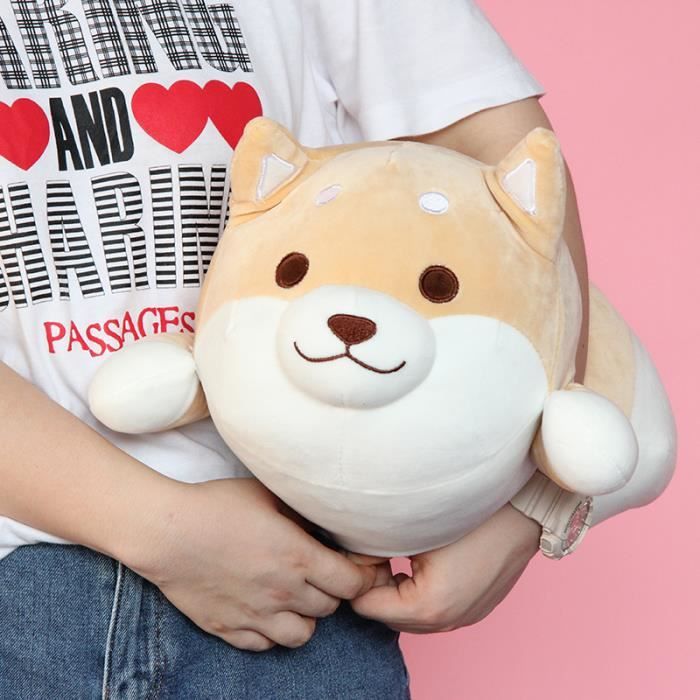 Jouet en peluche mignon écureuil Shiba Inu – Oreiller en peluche doux pour enfants – Cadeau pour chien Kawaii Corgi