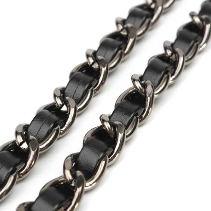 Lot De 3 Chaînes De Sac à Main 40 Cm - Or, Argent, Noir - Sangle De Remplacement Tendance Pour Cabas, Bandoulière DIY