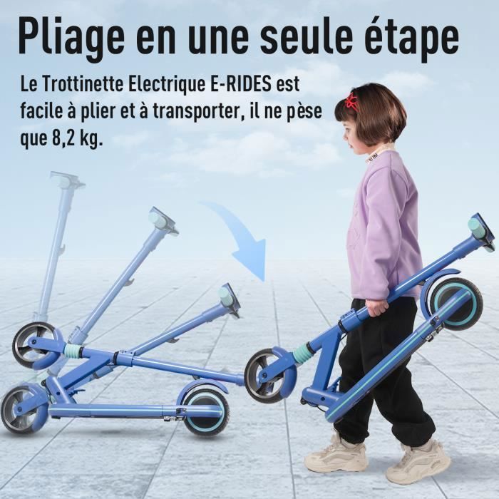 TROTTINETTE ÉLECTRIQUE ENFANT T2EN 120W Rouge 76 x 50 x 91 cm EUR 139,90 - FR