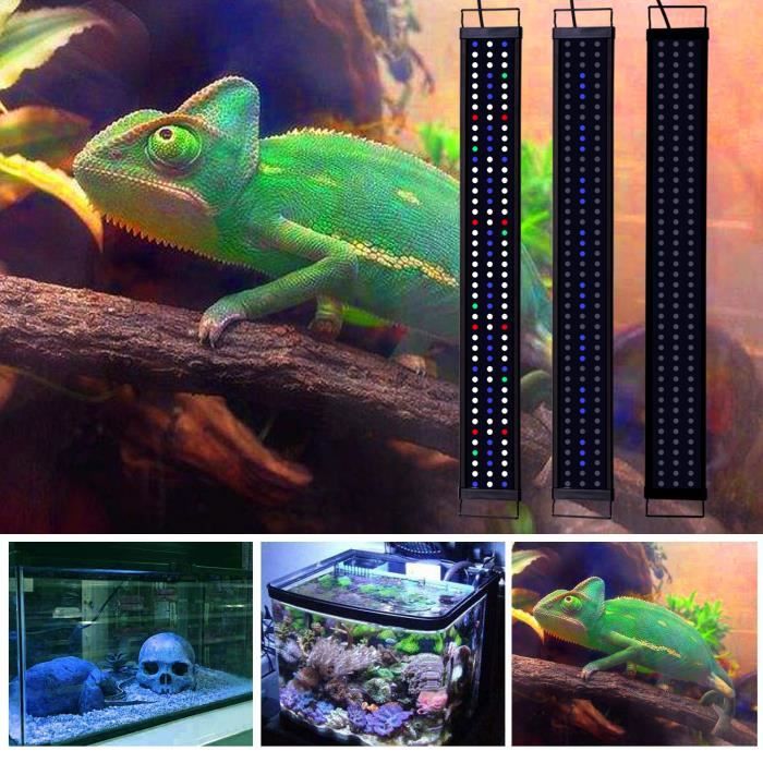 Lumiereholic Rampe LED Aquarium 90CM Dimmable avec Télécommande