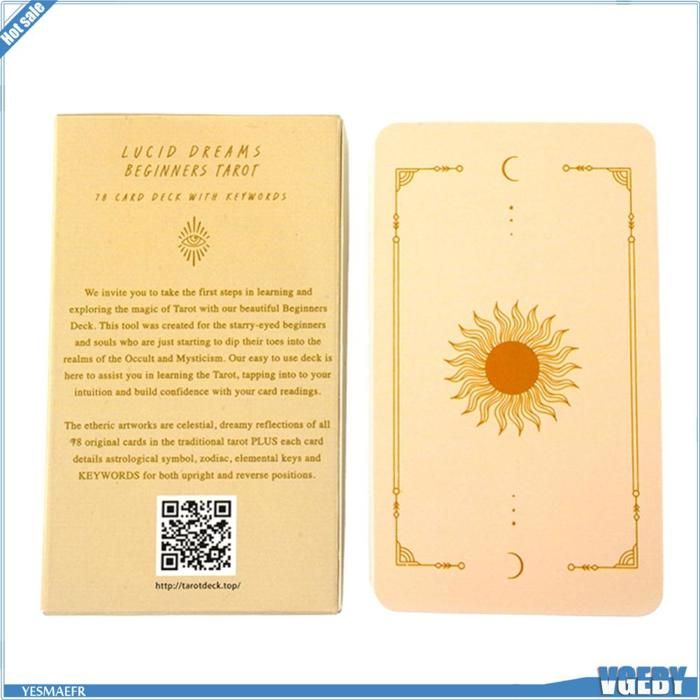 Oracle Cards Deck – Carte de tarot oui ou non – Outil rituel portable pour femmes débutantes, plateau de lecture intuitif pour la maison, les voyages