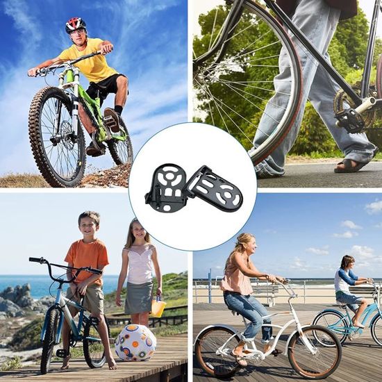 Siège Enfant Vélo Arrière CEASELESLY – Dossier Rembourré, Repose-pieds Pliants, Universel, Pour Porte-bagages