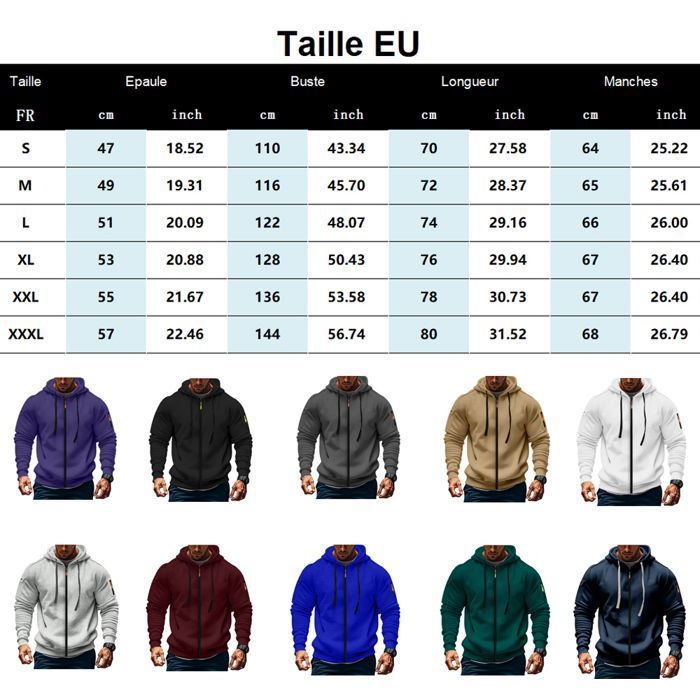 Sweatshirt capuche zippé ID.205 - B&c
