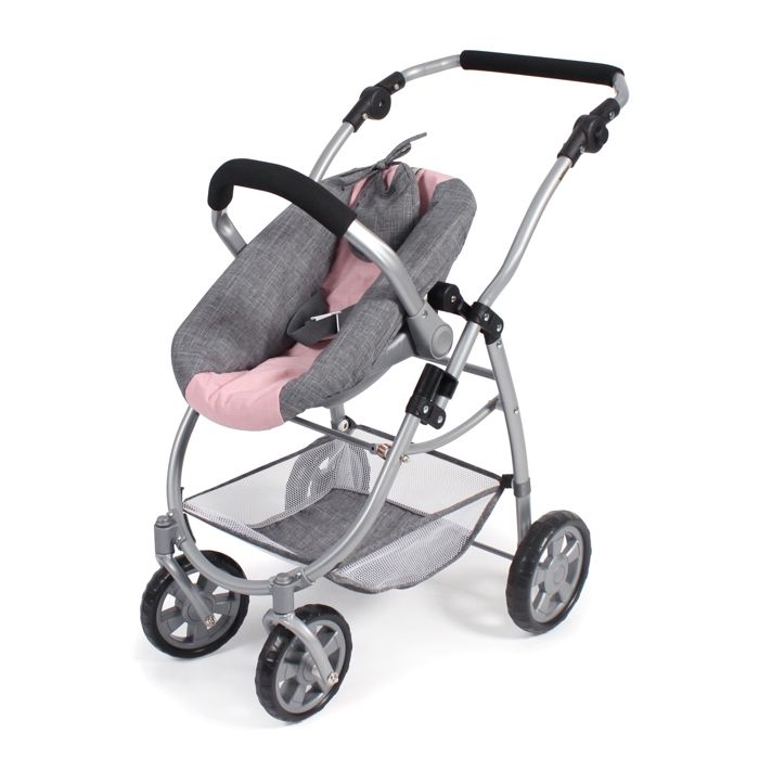 Ensemble de poussette combinée 3 en 1 pour poupée Cybex Black landau Corolle avec une maisonnette, une kitchenette, une chambre et une salle de bain Ensemble de poussette combinée 3 en 1 pour poupée Cybex Black landau Corolle avec une maisonnette, une kitchenette, une chambre et une salle de bain